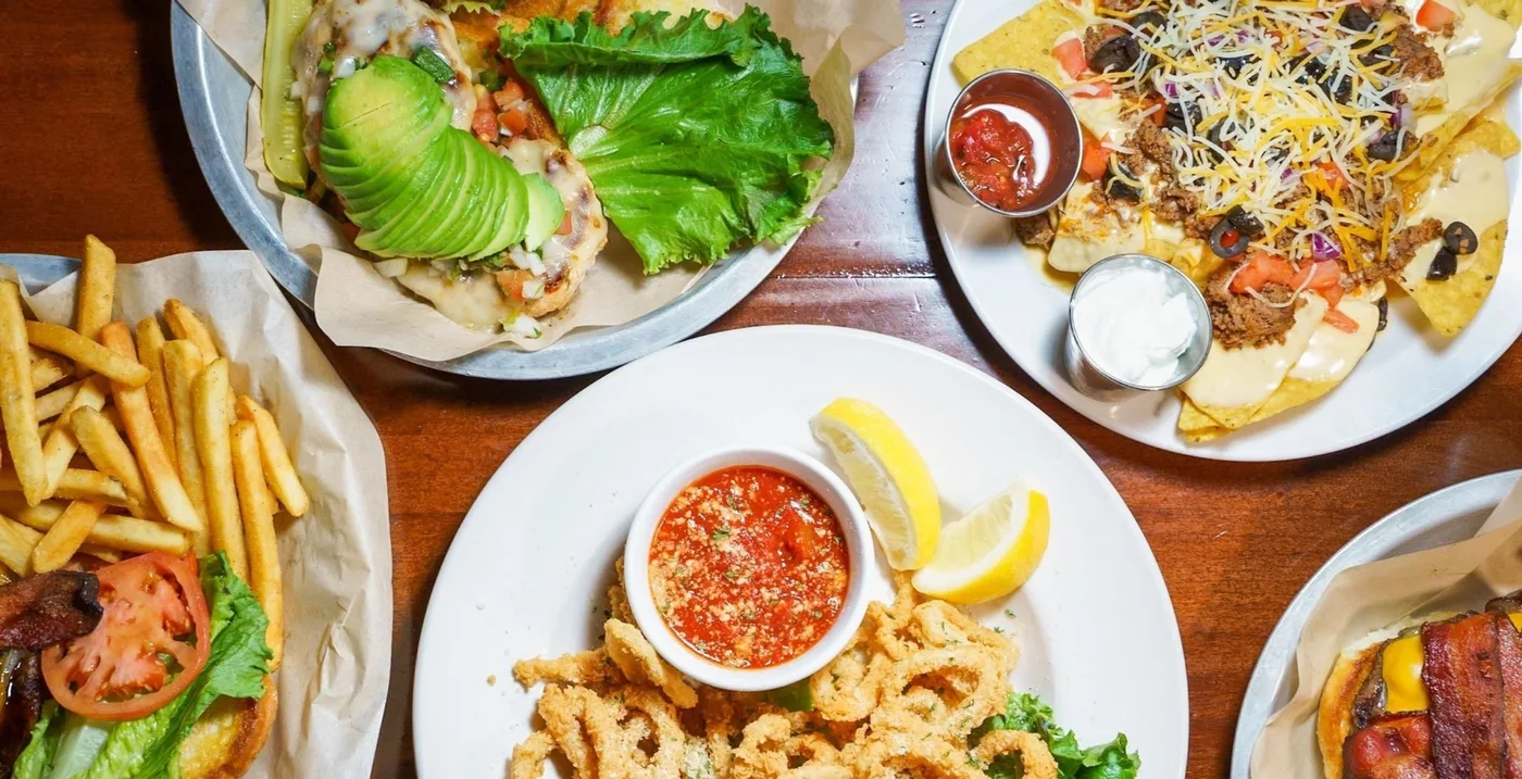 Burgers, nachos, calamari and sandwiches from the Jugs Pub and Grill kitchen